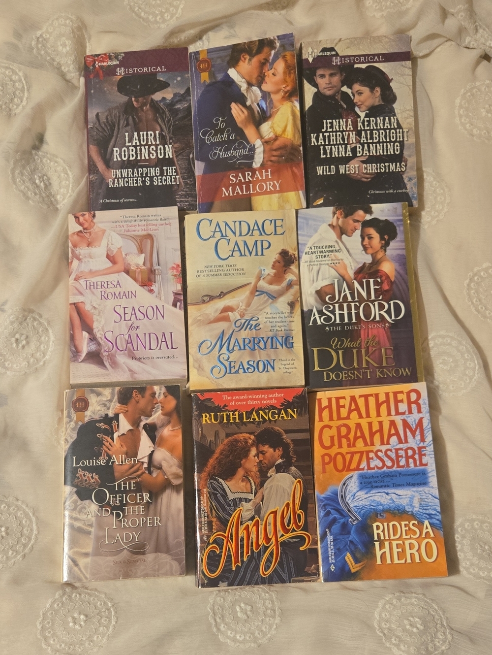 Assorted Historical Romance Paperback Book Lot - Mixed Bundle
